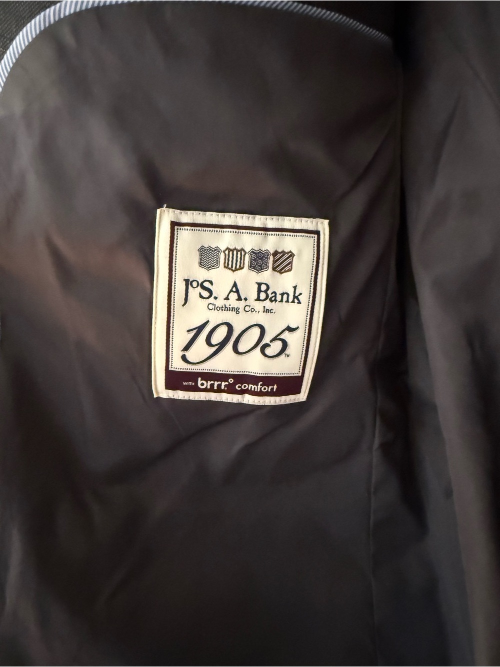 Jos. A. Bank Charcoal Windowpane Sport Coat - Picture 2 of 7